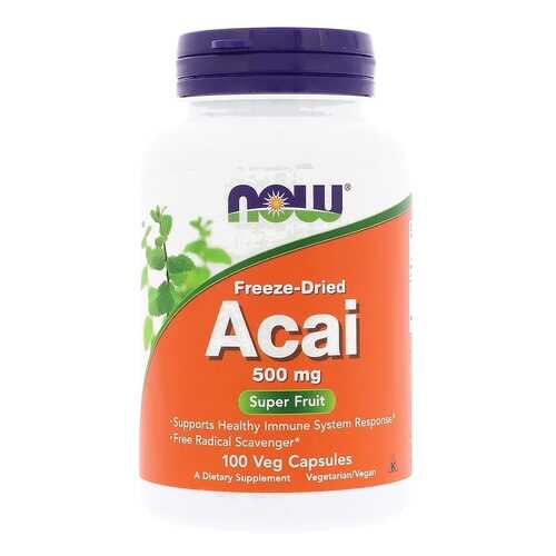 Антиоксидант NOW Acai 100 капс. натуральный в Аптека Миницен
