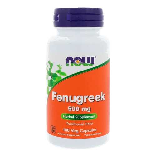 Добавка для здоровья NOW Fenugreek 100 капс. натуральный в Аптека Миницен