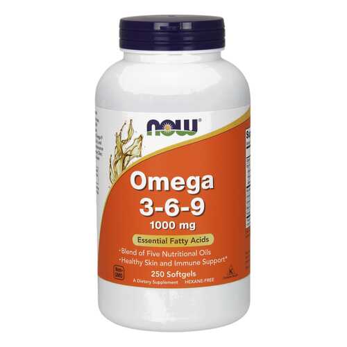 NOW Omega 3-6-9 1000 250 капсул в Аптека Миницен