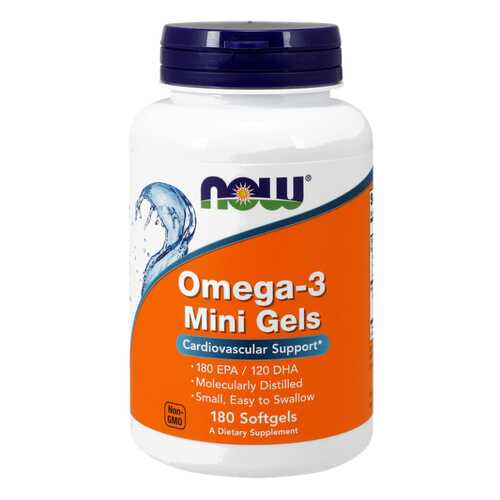 Omega-3 NOW Mini Gels 180 капс. в Аптека Миницен